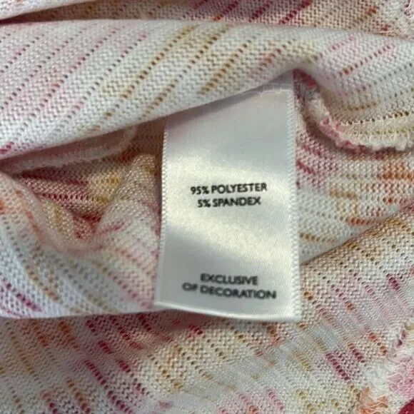 Laura Ashley Floral Pink, Yellow, Orange Print Tank Top & Short Set Pajamas Sz M - Picture 12 of 14